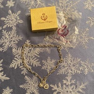 New in box Premier Designs 2 hearts necklace